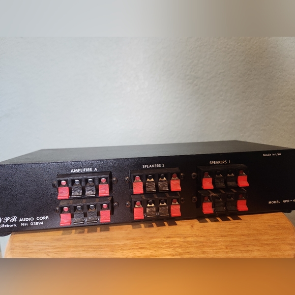 NPR AUDIO CORP Speaker Selector Switch Box NPR-4. USA MADE runs 4 Speakers 2 Amp - Picture 4 of 4